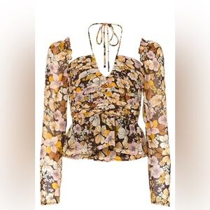Toni Top in Brown & Yellow Floral
ASTR THE LABEL XS